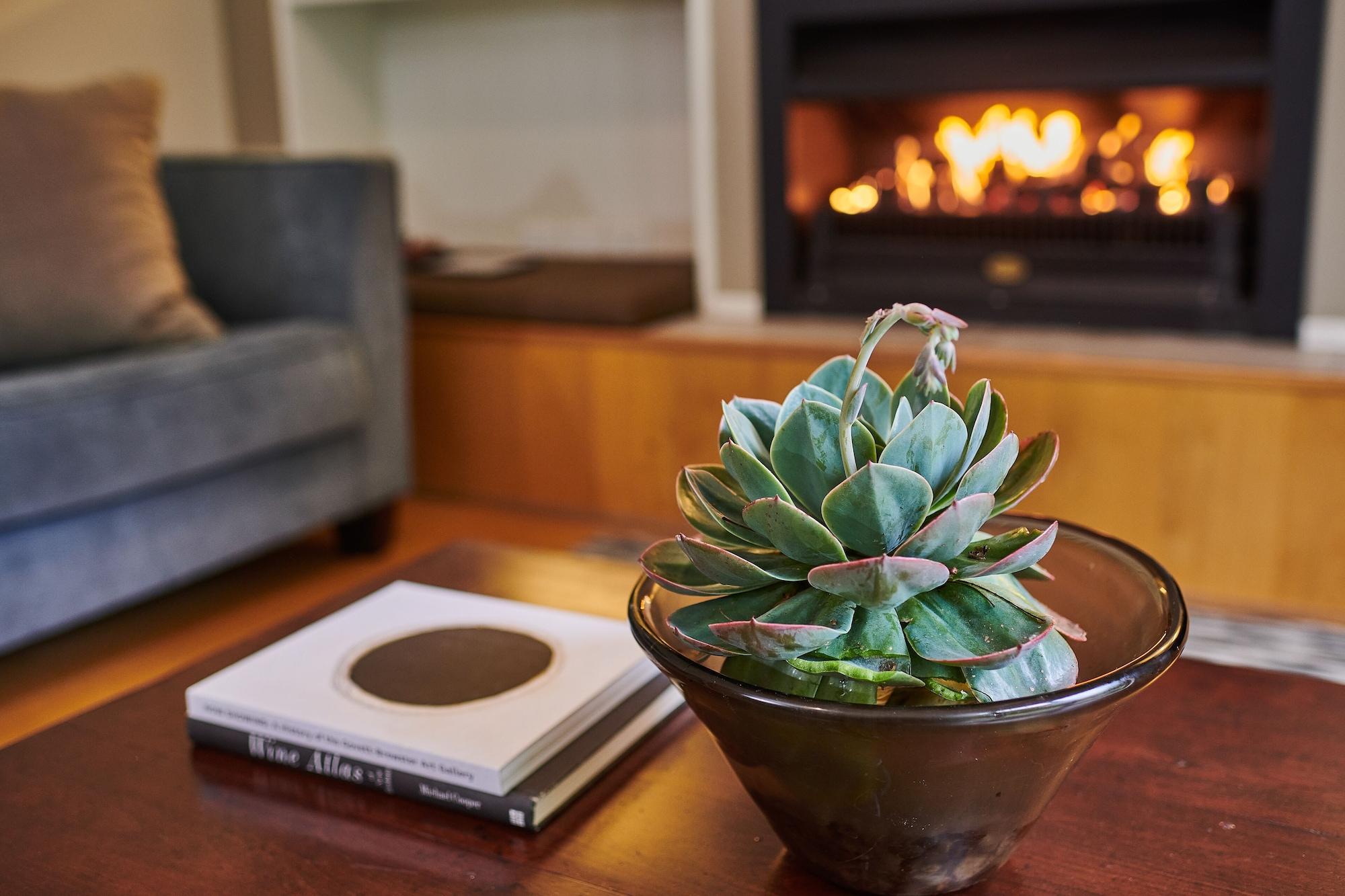 Parehua Resort Martinborough Εξωτερικό φωτογραφία A fireplace in a home